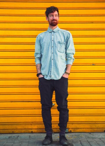 Light blue denim shirt